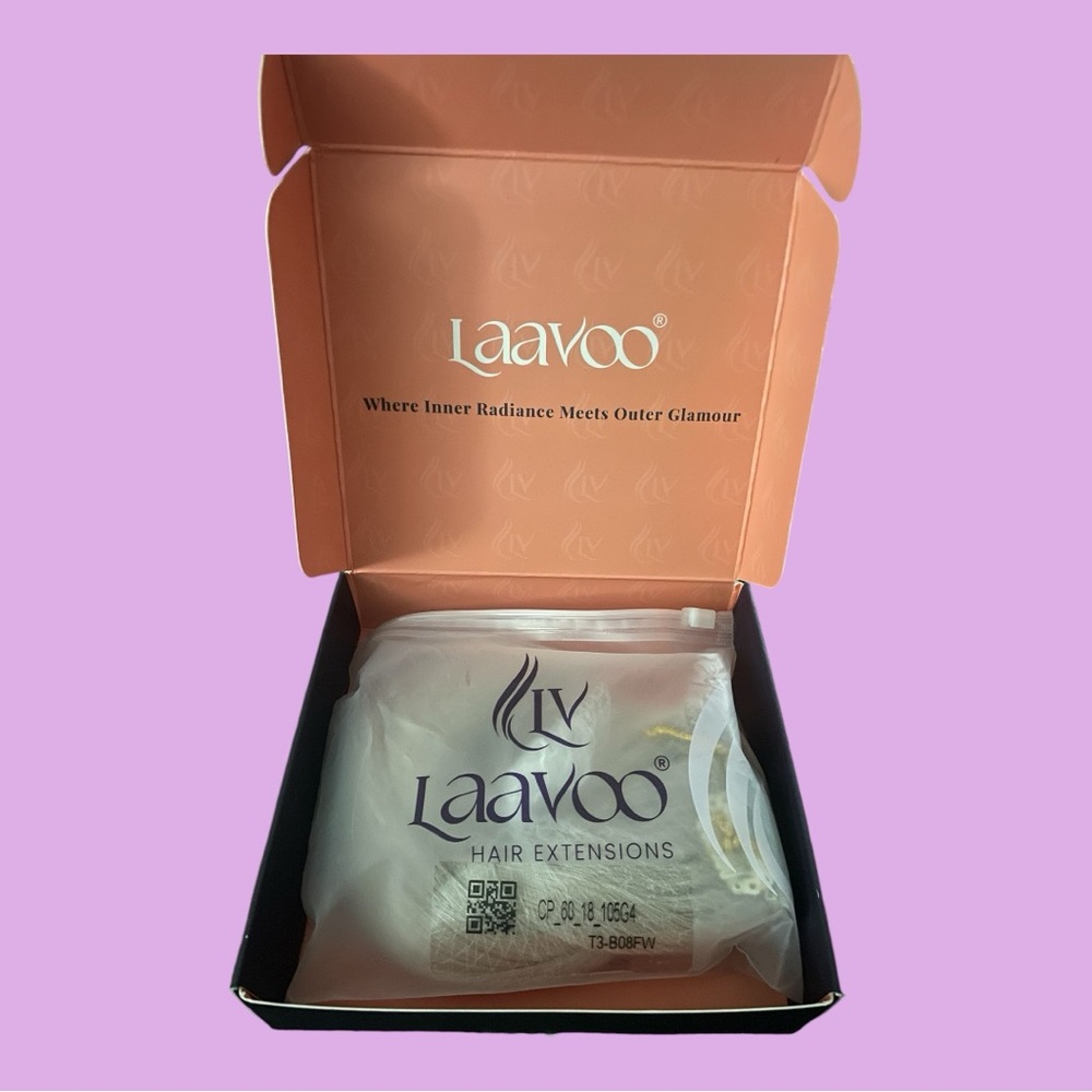 ♦️NEW In Box♦️LaaVoo Clip in Hair Extensions - Picture 2 of 5